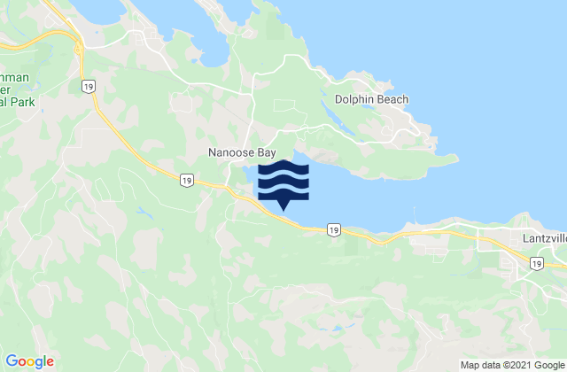 Mappa delle maree di Skerry Bay, Canada