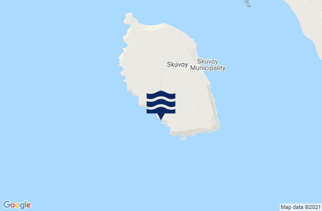 Mappa delle maree di Skúvoy, Faroe Islands