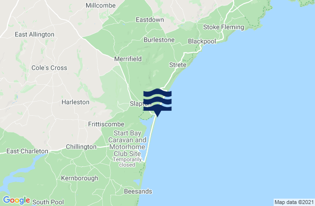 Mappa delle maree di Slapton Sands Beach, United Kingdom