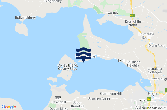 Mappa delle maree di Sligo Harbour (Oyster Island), Ireland