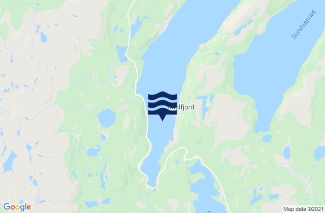 Mappa delle maree di Smalfjord, Norway