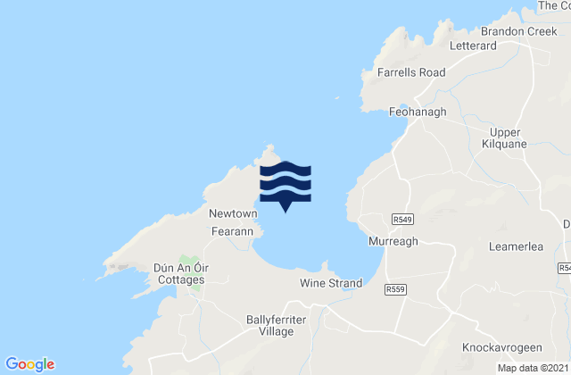 Mappa delle maree di Smerwick Harbour, Ireland