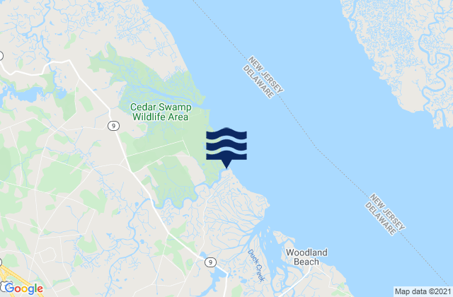 Mappa delle maree di Smyrna River entrance, United States
