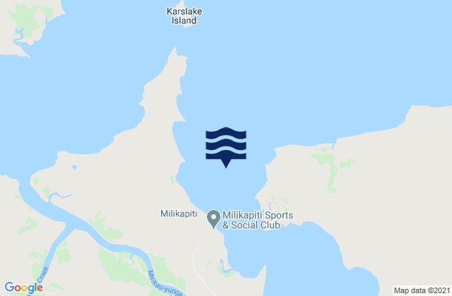 Mappa delle maree di Snake Bay, Australia