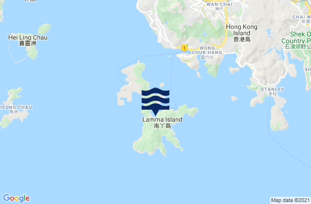 Mappa delle maree di Sok Kwu Wan, Hong Kong