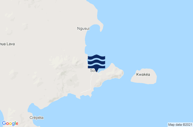 Mappa delle maree di Sola, Vanuatu