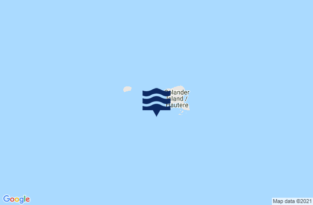 Mappa delle maree di Solander Island (Hautere), New Zealand
