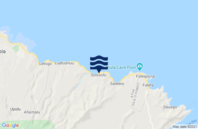 Mappa delle maree di Solosolo, Samoa