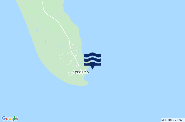 Mappa delle maree di Sonderho Fano Island, Denmark