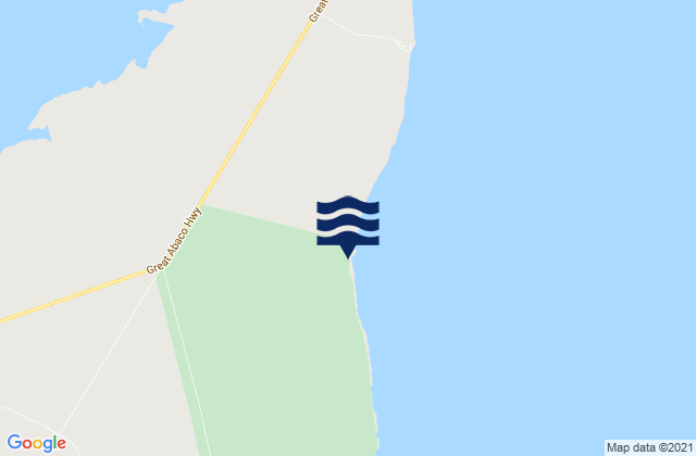 Mappa delle maree di South Abaco District, Bahamas