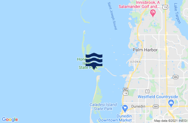 Mappa delle maree di South Beach Pavilion, United States