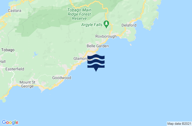 Mappa delle maree di South Coast, Trinidad and Tobago