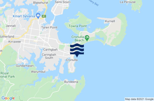 Mappa delle maree di South Cronulla Beach, Australia