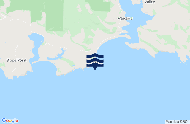 Mappa delle maree di South Head, New Zealand