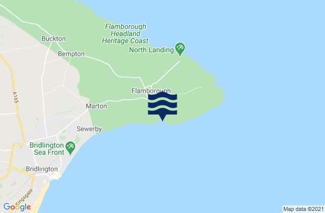 Mappa delle maree di South Landing Beach, United Kingdom