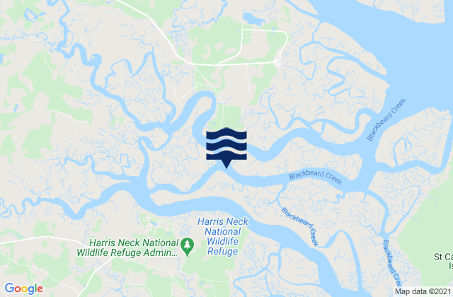 Mappa delle maree di South Newport Cut N. Newport River, United States