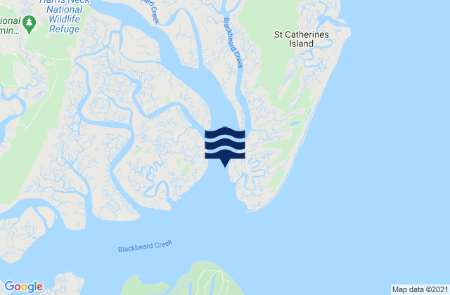 Mappa delle maree di South Newport River (daymark 135), United States
