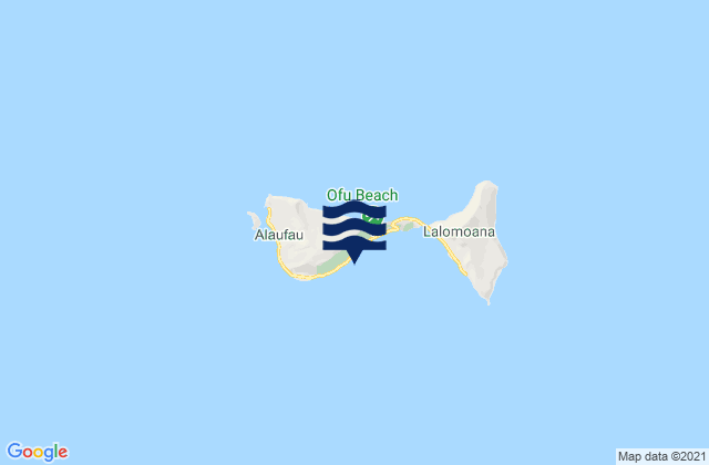 Mappa delle maree di South Ofu Beach, American Samoa