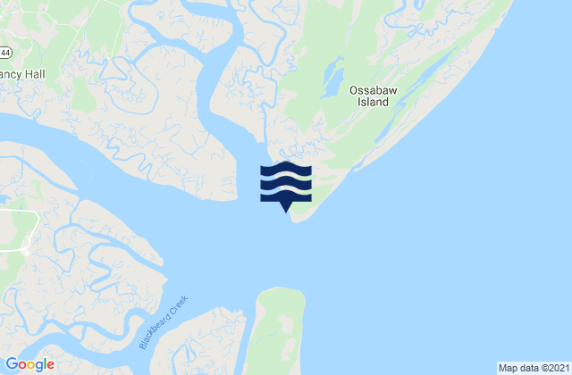 Mappa delle maree di South Ossabaw Island Bear River, United States