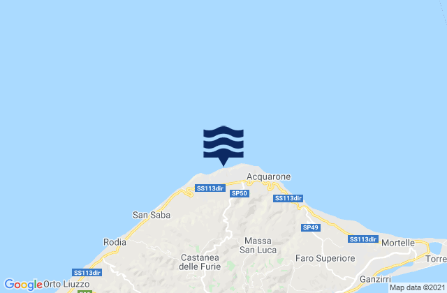 Mappa delle maree di Sparta', Italy