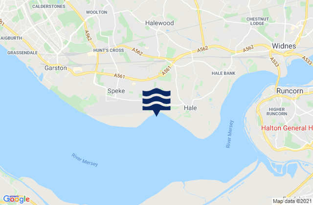 Mappa delle maree di Spekes Mills, United Kingdom
