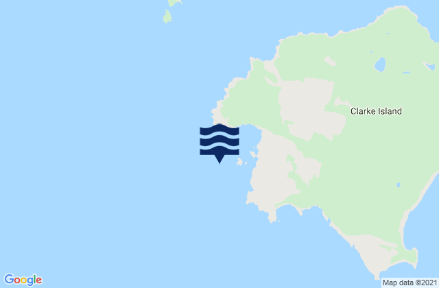 Mappa delle maree di Spike Island, Australia