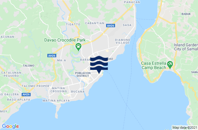 Mappa delle maree di Spoutnik, Philippines