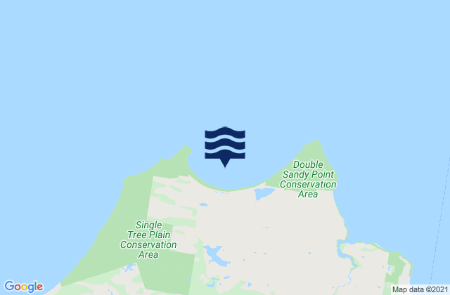 Mappa delle maree di St Albans Bay, Australia