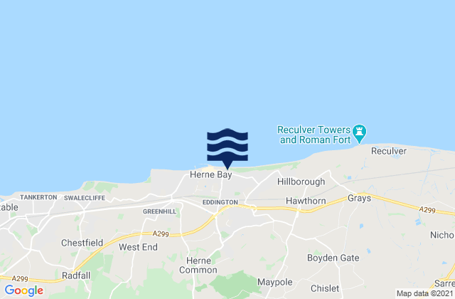 Mappa delle maree di St Brelade's Bay, United Kingdom