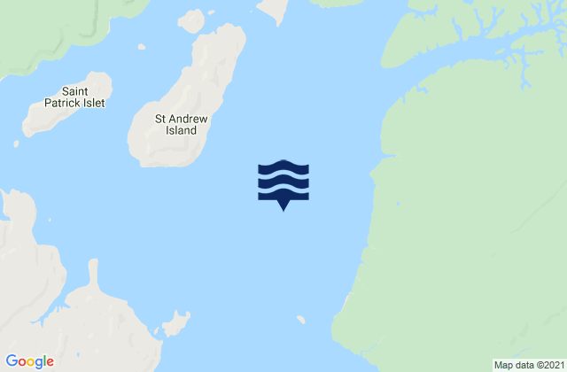 Mappa delle maree di St George Basin, Australia