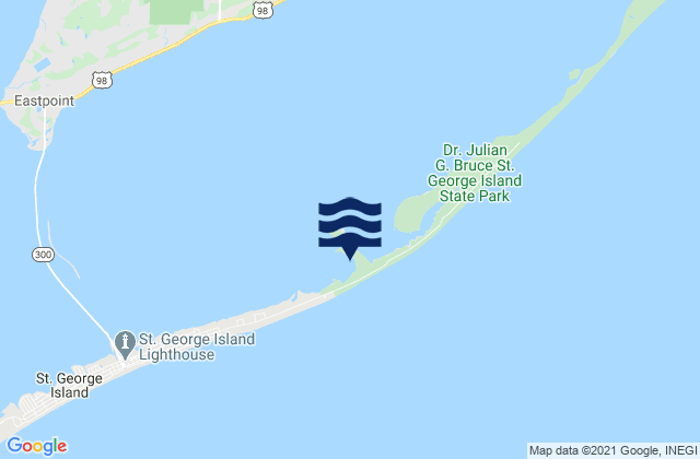 Mappa delle maree di St George Island Rattlesnake Cove, United States