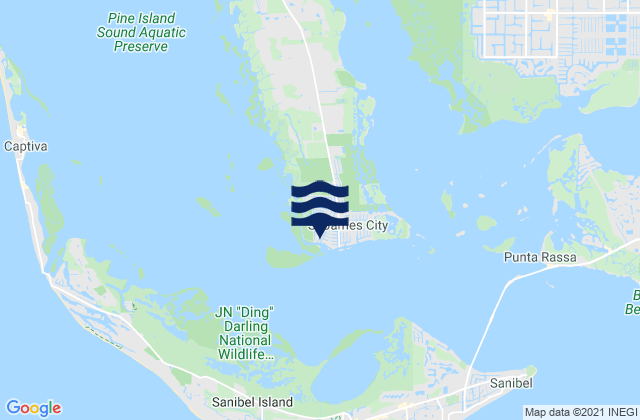 Mappa delle maree di St James City Pine Island, United States