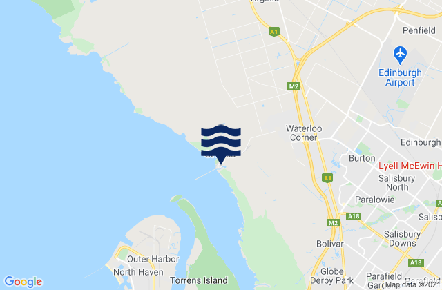 Mappa delle maree di St Kilda Beach, Australia