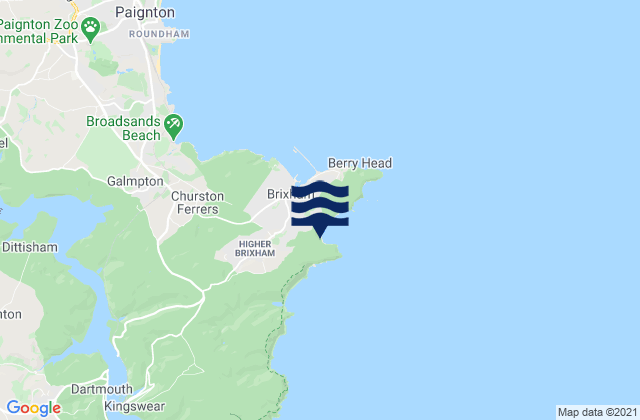 Mappa delle maree di St Marys Bay Beach, United Kingdom