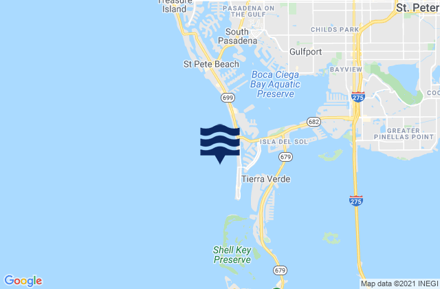 Mappa delle maree di St Pete Beach, United States