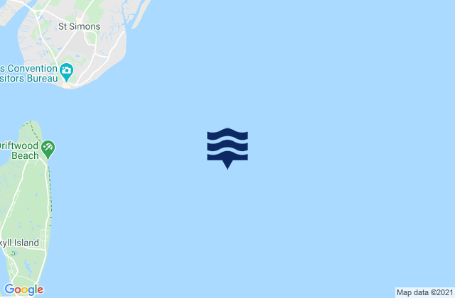 Mappa delle maree di St Simons Sound Bar, United States
