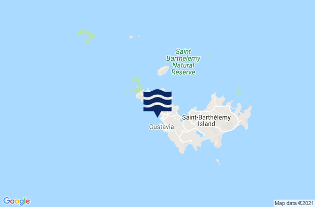 Mappa delle maree di St. Barthelemy, U.S. Virgin Islands