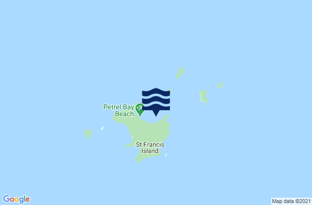Mappa delle maree di St. Francis Island, Australia