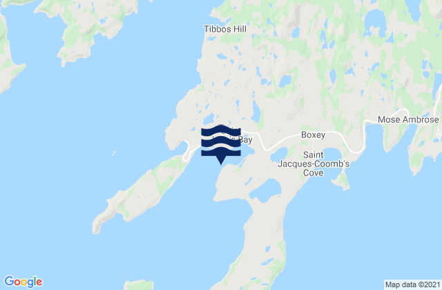 Mappa delle maree di St. John's Harbour, Canada