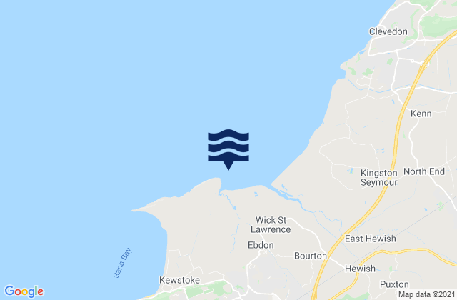 Mappa delle maree di St. Thomas Head, United Kingdom