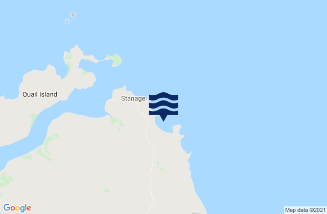 Mappa delle maree di Stanage Bay, Australia