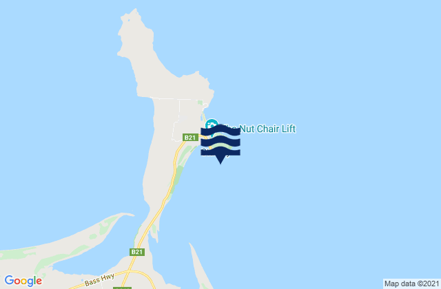 Mappa delle maree di Stanley Harbour, Australia