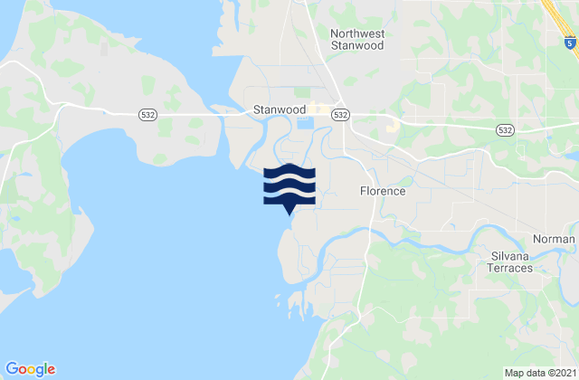 Mappa delle maree di Stanwood Stillaguamish River, United States