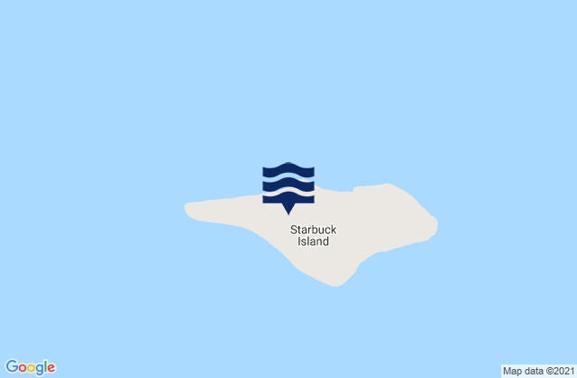 Mappa delle maree di Starbuck, Kiribati