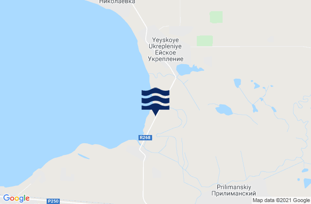 Mappa delle maree di Staroshcherbinovskaya, Russia