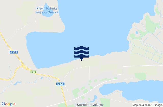 Mappa delle maree di Starotitarovskaya, Russia