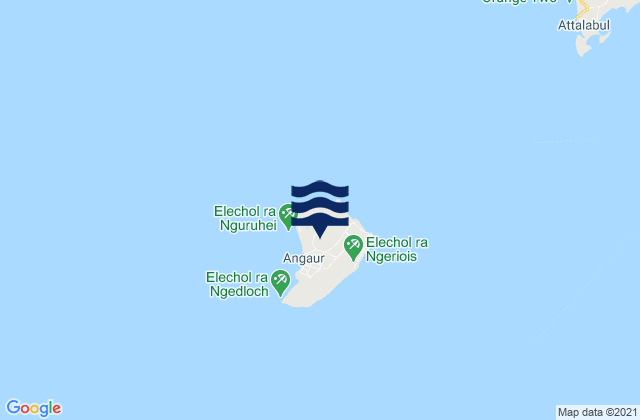 Mappa delle maree di State of Angaur, Palau