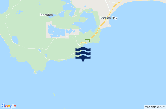 Mappa delle maree di Stenhouse Bay, Australia