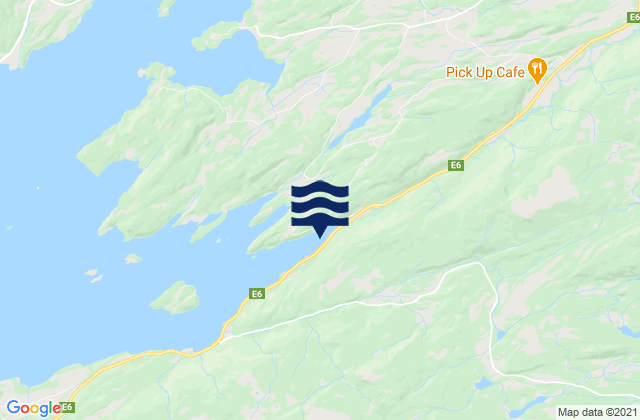 Mappa delle maree di Stjørdal, Norway