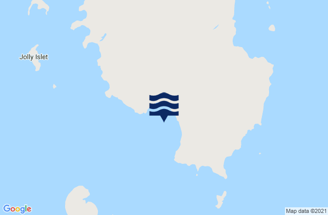 Mappa delle maree di Stokes Bay, Australia